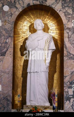 Hl. Markus Krizin auf dem Altar in der Basilika unserer Lieben Frau von Bistrica in Marija Bistrica, Kroatien Stockfoto