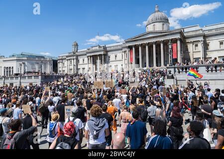 #BlackLivesMatter Solidaritätsprotestieren in London Stockfoto
