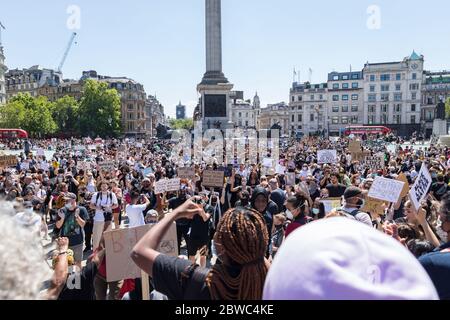 #BlackLivesMatter Solidaritätsprotestieren in London Stockfoto