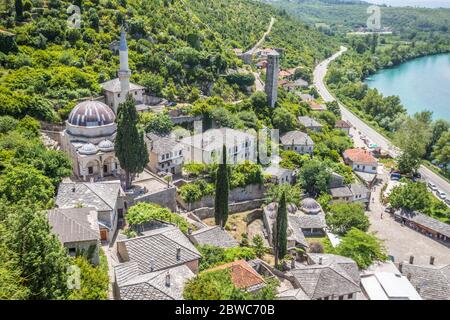 Pocitelj Alte Dorfruinen in Bosnien Stockfoto