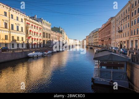 Kanäle von Sankt Petersburg Stockfoto