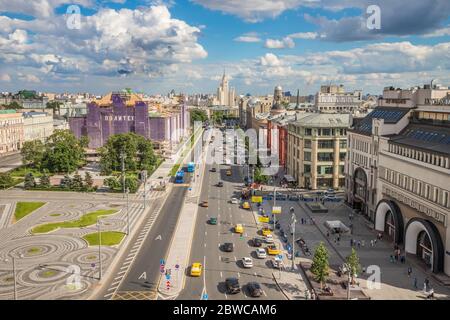Panoramablick über Moskau Stockfoto