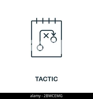 Taktisches Symbol aus der Hobelsammlung. Einfache Linie taktische Symbol für Vorlagen, Web-Design und Infografiken Stock Vektor