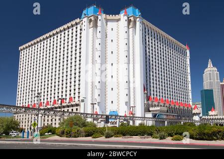 Las Vegas, Nevada - 30. August 2019: Excalibur Hotel and Casino in Las Vegas, Nevada, Vereinigte Staaten von Amerika. Stockfoto