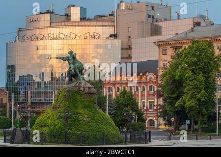 Bohdan Chmelnyzky Denkmal, Kiew, Ukraine Stockfoto