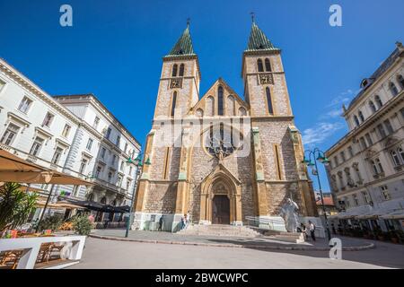 Heilige Herz Kathedrale von Sarajevo Stockfoto