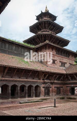 Innenhof von Mul Chowk, in der Patan Royal Palace Complex in Patan Durbar Square - Lalitpur, Nepal Stockfoto