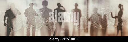 Geschäftslösungen für Erfolg und Strategie. Gear Mixed Media Konzept. Stockfoto