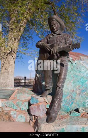 Rex Allen Statue, Willlcox Altstadt, Cochise County, Arizona, USA Stockfoto