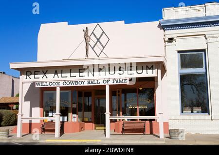 Rex Allen Museum, Willlcox, Cochise County, Arizona, USA Stockfoto