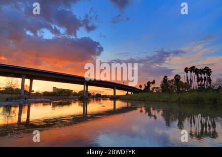 Interstate 8 Brücke über den Colorado River, Gateway Park, Yuma, Arizona, USA Stockfoto