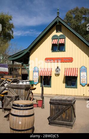 Trail Staub Grenzstadt, Tucson, Pima County, Arizona, USA Stockfoto