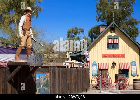 Trail Staub Grenzstadt, Tucson, Pima County, Arizona, USA Stockfoto