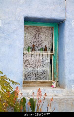 Fenster, Barrio Historico District, Tucson, Arizona, USA Stockfoto