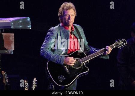 RIO DE JANEIRO, 20.09.2013: Bon Jovi tritt auf der Main Stage of Rock in Rio V in Rio de Janeiro auf (Néstor J. Beremblum / Alamy News) Stockfoto