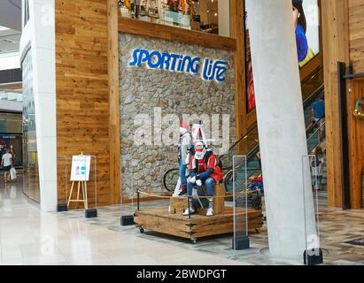 Sporting Life Logo und Eingang zum Geschäft. Stockfoto