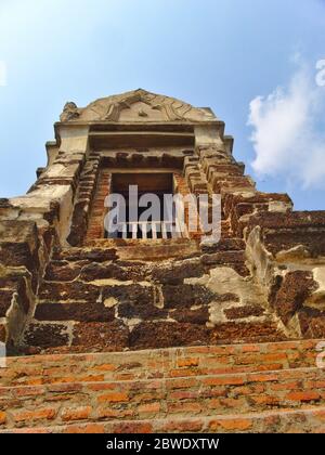 Wat Ratchaburana ist ein Tempel im Phra Nakhon Si Ayutthaya Historical Park. Die Hauptpagode des Tempels ist einer der besten Tempel in der Stadt. Standort Stockfoto