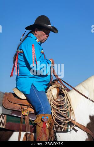 American Indian, Tucson Rodeo Parade, Tucson, Arizona, USA Stockfoto