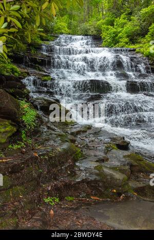 Minnehaha Falls im Chattahoochee National Forest in der Nähe von Lake Rabun in Lakemont, Georgia. (USA) Stockfoto