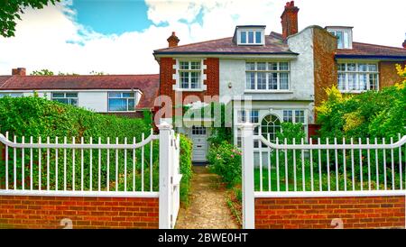 Schönes Haus mit Tor in Willesden North West London. Stockfoto