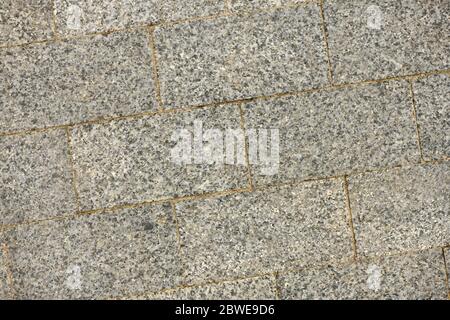 Abstrakter Hintergrund - graue Pflasterplatten. Platten mit Texturen. Foto in hoher Auflösung. Stockfoto