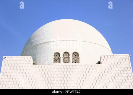 Schöne Aussicht auf Mazar-e-quaid - Mohammad Ali Jinnah, Karachi Pakistan - 20/12/2012 Stockfoto