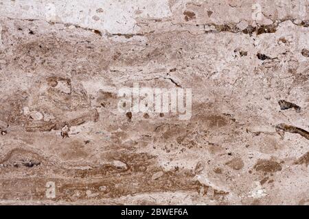 Teurer Travertin Hintergrund für Ihre stilvolle Innenansicht. Stockfoto