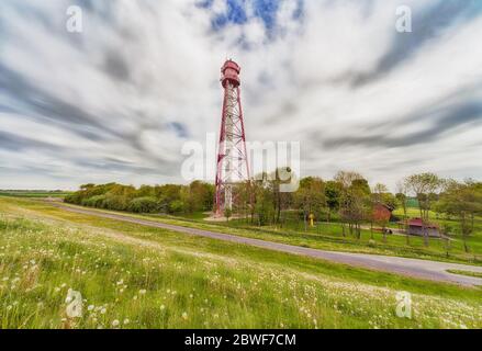 Leuchtturm Campen an der Nordsee in Deutschland Stockfoto