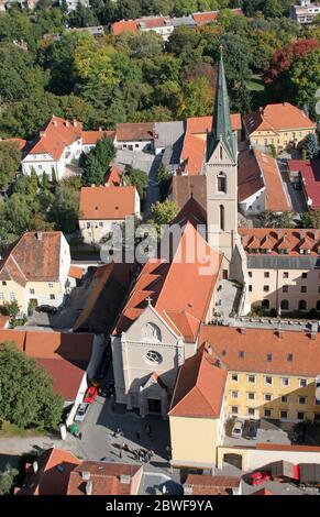 Franziskanerkirche des heiligen Franz von Assisi auf Kaptol in Zagreb, Kroatien Stockfoto