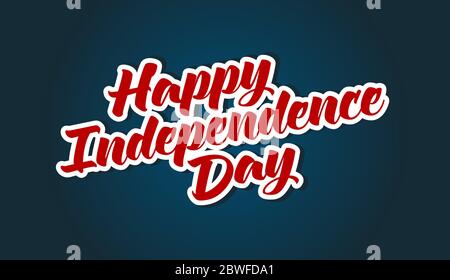 Frohes USA Independence Day 4. Juli. Grußkarte und Poster Design Stock Vektor