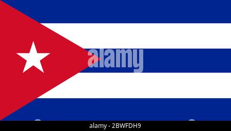 Happy Cuba Tag Hintergrund. Heller Hintergrund mit Flagge von Kuba . Helle Flagge mit Falten. Stockfoto