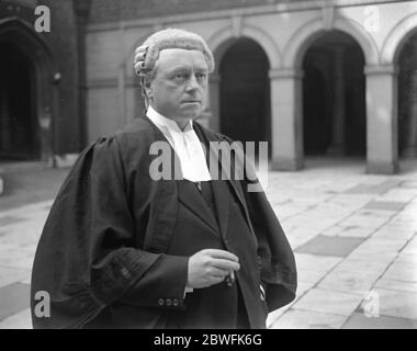 Der Mahon-Appell der Appell von P Mahon, der zum Tode in Lewes Assizes verurteilt wurde, wurde an den Gerichten Herrn T Gates gehört, der Junior von Herrn J D Cassels, K C für die Verteidigung im Prozess am 19. August 1924 war Stockfoto