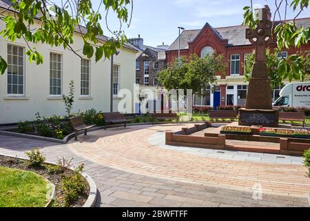 Memorial Square in Ramsey, Isle of man Stockfoto