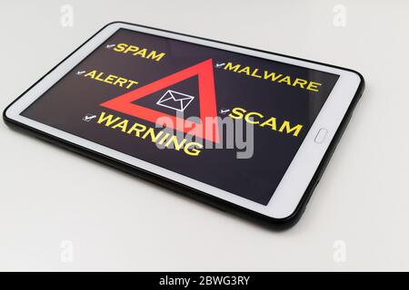 internet Spam Betrug Sicherheit Stockfoto