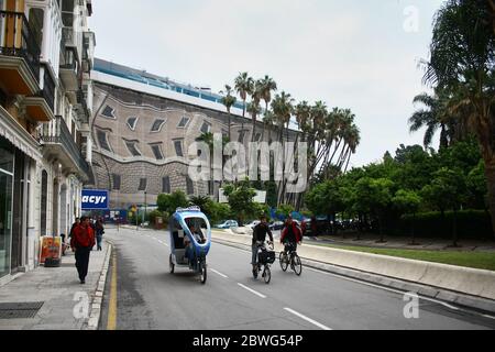 Der Zollpalast (Palacio de la Aduana) wird zu einem Museum umgebaut. Jahr 2011, Málaga, Andalusien, Spanien. Stockfoto