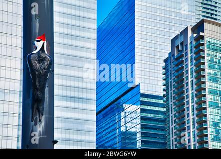 Wolkenkratzer und Bürogebäude im Finanzviertel der Innenstadt von Toronto Stockfoto