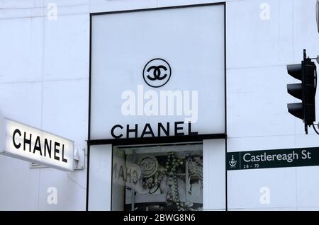 Chanel Shop, Castlereagh Street, Sydney, Australien Stockfoto