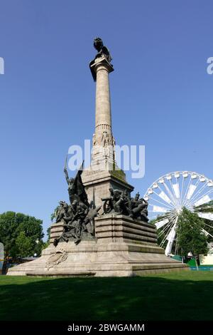 Das Denkmal für die Helden des Peninsularkrieges in Boavista in Porto Portugal Stockfoto