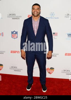 11. Juli 2017: Shawne Merriman nimmt an der dritten jährlichen Sports Humanitarian of the Year Awards bei LA LIVEâ €™S die Novo in Los Angeles am 11. Juli 2017. (Bild: © Billy Bennight/ZUMA Wire) Stockfoto