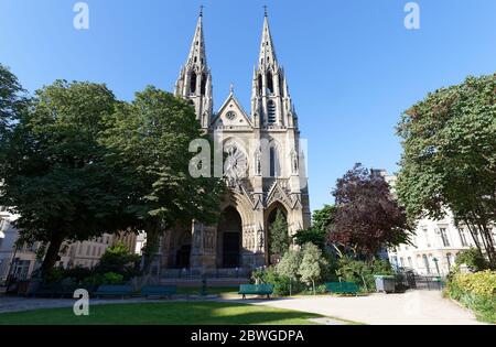 Die katholische Basilika von Saint Clotilde , Paris, Frankreich. Stockfoto