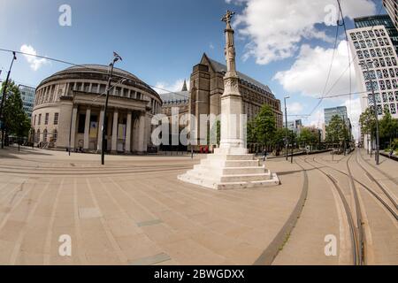 St. Peter Square, Manchester. VEREINIGTES KÖNIGREICH Stockfoto