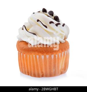 Mini lecker Kuchen auf weißem Hintergrund Stockfoto