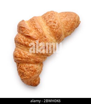 Frische Croissant isoliert auf weißem Hintergrund Stockfoto