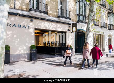 La Milla de Oro (calle Serrano). Madrid. España Stockfoto