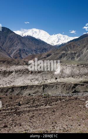 Nanga Parbat, 8126 Meter, Indus Valley, Himalaya Mountain, Karakoram Highway, Chilas, Gilgit-Baltistan Provinz, Nordgebiete, Pakistan, Südasien, Asien Stockfoto