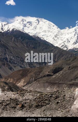 Nanga Parbat, 8126 Meter, Indus Valley, Himalaya Mountain, Karakoram Highway, Chilas, Gilgit-Baltistan Provinz, Nordgebiete, Pakistan, Südasien, Asien Stockfoto