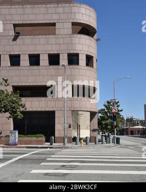 Los Angeles, CA/USA - 10. Mai 2020: Gebäude der Federal Reserve Bank in Downtown Los Angeles Stockfoto