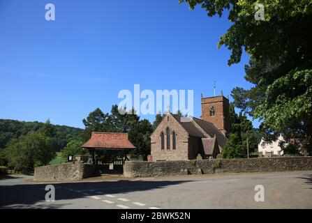 All Saints Church, Shelsley Beauchamp, Worcestershire, England, Großbritannien. Stockfoto