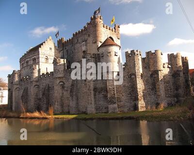 Gravensteen (Gent, Ostflandern, Belgien) Stockfoto