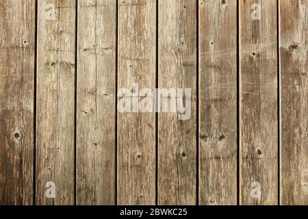 Braune Holzplanken Hintergrund Textur mit altem Hartholz und Holzmaserung Stockfoto